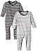 MINI MIZE by MAMLICIOUS Unisex Baby Long Sleeve Footies -  Grey - 3-6 Months