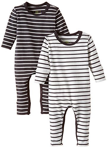 MINI MIZE by MAMLICIOUS Unisex Baby Long Sleeve Footies -  Grey - 3-6 Months
