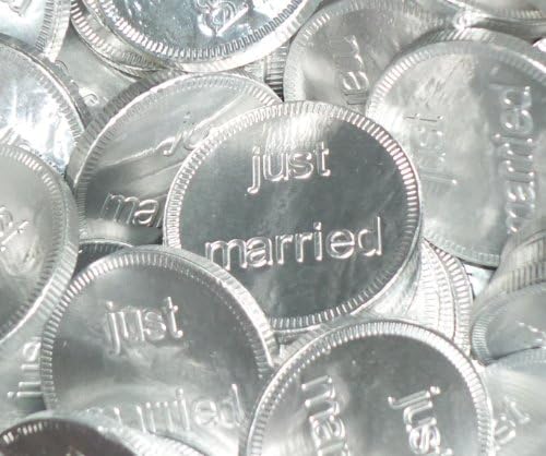 Just Married Chocolate Coins x50