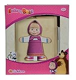 14 teilig Eichhorn 109304280 - Mascha und der Bär Umziehpuzzle mit verschiedenen Kleidungsstücken zum wechseln, 14-tlg., 4x13x14cm
