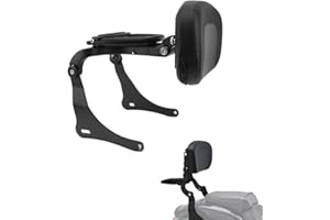 GYMARK Dossier réglable multifonction Sissy Bar conducteur passager pour Kawasaki Vulcan S 650 EN650 2015-2023 avec porte-bagages pliable et accessoires