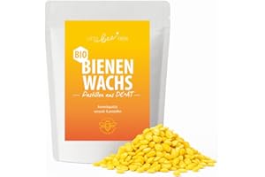 ‎LITTLE BEE FRESH little bee fresh Bio Bienenwachs Pastillen – Wachs aus Deutschland & Österreich vom Bio-Imker | 100% naturrein & pestizidfrei | Ideal für DIY Kosmetik, Kerzen, Bienenwachstücher & mehr (100 Gramm)