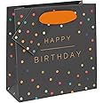 Glick Luxury Gift Bag, Small Gift Bag, Happy Birthday Spots Gift Bag, PS Sweetie Gift Bag, Multi-Colour, 140w x 140h x 60d mm (GST24)