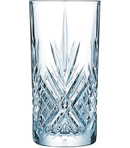 6 Verres Highball En Verre - 310 Ml - Pour Cocktails, Jus, Long Drinks - Idéal Maison, Bar, Fête - Couleur Rouge éclatant