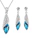 crunchy fashion Blue Eterno Crystal Pendant Set For Women RS.425.00
