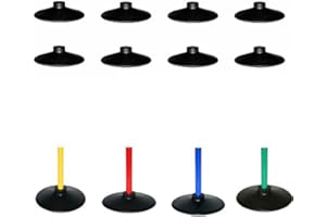 Boje Sport Lot de 16 Pieds en Caoutchouc/socles en Caoutchouc pour Jalons en Plastique - 16x VG