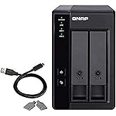 QNAP TR-002 2 Bay Desktop NAS Expansion - Optional Use as a Direct-Attached Storage Device