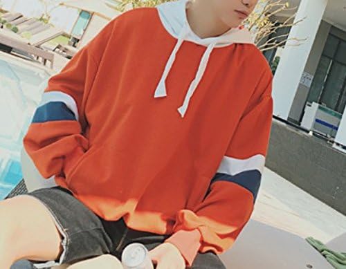 FDXBFG Harajuku Winter Hoodie Men's long sleeve patch knit sweater South Korea loose jersey 2018,1,XL