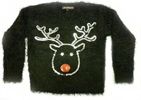 Girls Reindeer Jumper (Free Shipping and Extras) (7-8 Years)