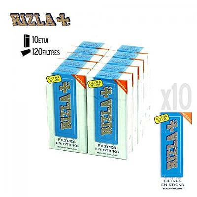 Rizla+ filtres rizla + ultra slim en sticks x10 boites