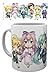 Produktbild 1art1 Set: Hatsune Miku, Geisha Chibi Foto-Tasse Kaffeetasse (9x8 cm) Inklusive 1x Überraschungs-Sticker