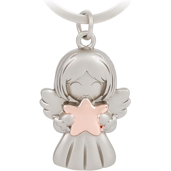 GZXYA 1165 Porte-clés ange gardien porte-bonheur avec
