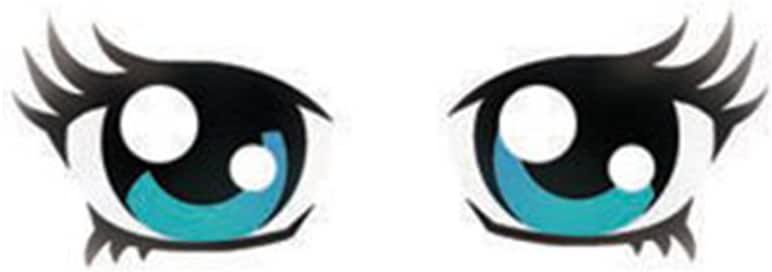 Dinair Airbrush Makeup Anime Eyes Stencil By Dinair Airbrush Makeup Amazon Co Uk Beauty