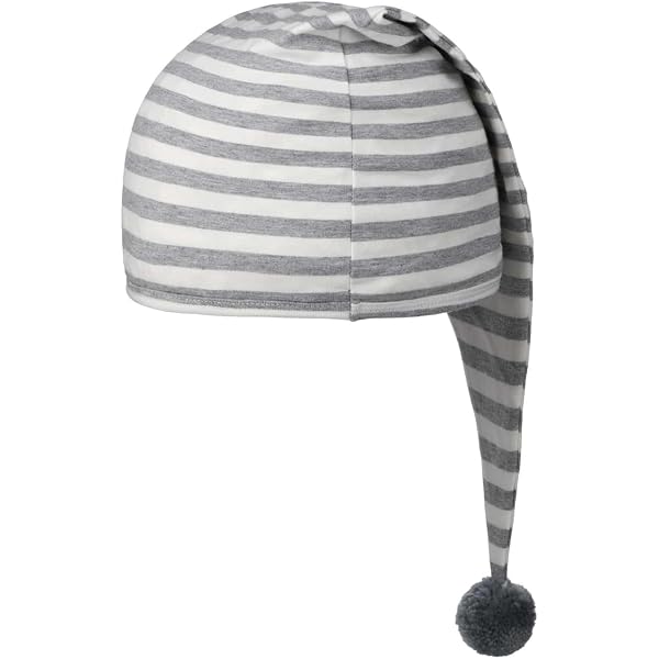 W WIDMANN MILANO Bonnet De Nuit Pour Adulte Beige Avec Pompon - Costume Somnambule Carnaval