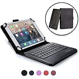 Google Nexus 7 keyboard case, COOPER INFINITE EXECUTIVE 2-in-1 Wireless Bluetooth Keyboard Magnetic Leather Travel Cases Cover Holder Folio Portfolio + Stand Grouper ME370T (Black)