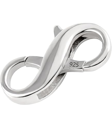 Ganci Per Braccialetti 8 Moschettoni Doppia Chiusura Per Gioielli - Argento E Dorato, Ottone Placcato, PH PandaHall Chiusure Per Collane - 8