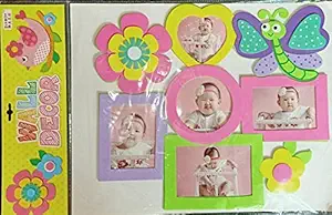 Chaklii Sunflower Photo Frame ? Sunflower Kids Photo Frame Wall Sticker Living Room Decoration Colorful Wallpaper Decals DIY PVC Poster Home Decor