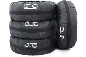 MIFY Reifentaschen, Ersatzradabdeckungen, Reifen Rad Staubschutz, Rad Staubschutz, Reifen Aufbewahrungstasche, Rad Reifen Aufbewahrungstaschen 4er Set, 13-18 Zoll Reifen,S