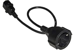 LINK Câble adaptateur d'alimentation prise Schuko allemand femelle – IEC C14 mâle 50 cm