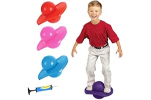 DZOZO Pogo Ball Hopper Jumping Ball Bouncing Balance Board Ball for Adult Kids Fitness Ball Exercise Bounce Space Ball for Losing Weight