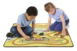 Melissa & Doug Round The Savanna Safari Rug