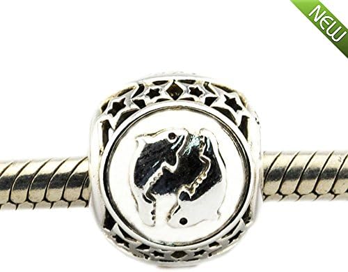 PANDOCCI Fits Pandora Bracelets Pisces Star Sign Silver Beads 2016 Autumn Jewelry Collection 100% 925 Sterling Silver Charms DIY Jewelry