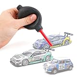 Con un tamaño transportable DURAGADGET Soplador Limpiador para Coches De Scalextric Compact/Scalextric Original - ¡Ideal para Limpiar El Polvo Y Mejorar El Contacto!