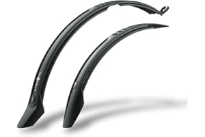 SKS GERMANY Velo 55 Cross 26"-29" Jeu de Garde-Boue, Garde-Boue vélo (avec Fixation Universelle, Protection optimale Contre Les Projections, en Plastique Haute Performance, pour Les Supports), Noir