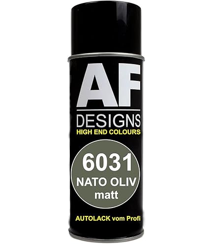 HQS Vernice Spray Opaca 400ml Verde Militare - Mimetica Army Camouflage Per Dipingere