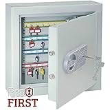 profirst tripolo 70 Llave Caja fuerte, certificado según la norma VDMA a 24992, con doble Barba Candado con 2 llaves y ajustable de ganchos