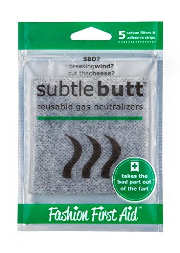 Subtle Butt: Disposable Gas Neutralizers (5 Activated Carbon Filters)