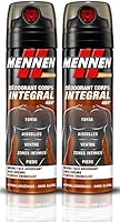 Mennen D&eacute;odorant Corps Int&eacute;gral 48H micro-talc parfum &eacute;nergisant sans alcool 200 ml - Lot de 2