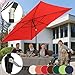 Produktbild MIADOMODO Sonnenschirm 3 x 2 m I Rechteckig, Farbwahl, Quadratisch, mit Handkurbel, Knickbar, UV-Schutz I Gartenschirm, Marktschirm, Balkonschirm, Terassenschirm