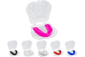 5RIDGE Protège-dents pour adultes, seniors, juniors, enfants, jeunes, parfaits pour l'école, les sports de combat, le rugby, le football, le hockey, le MMA, la boxe, (Junior(<11), Rose)