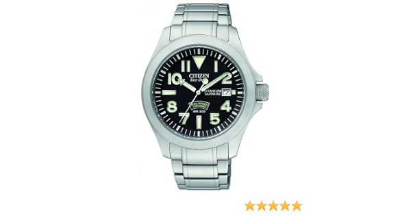Citizen Gents Royal Marine Commando Titanium Watch BN0110-57E : Amazon.de:  Watches