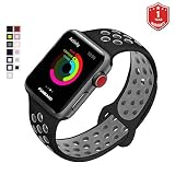 FunBand Armband Sport Strap für Apple Watch, Nike + Edition Soft Silikonarmband Wrist Replacement Armbanduhr Uhrenarmband Schlaufe Armbänder für Apple Watch Series 3,Series 2,Series 1