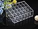 Domire Clear Acrylic 24 Lipstick Holder Display Stand Cosmetic Organizer Makeup Case