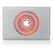 Produktbild Macbook Skin Aufkleber, Morbuy abnehmbare Kunst Creative Anti-Kratz-Beschichtung Skin Vinyl Schutz MacBook Aufkleber Pro 13 A1706 / A1708 ( Touch Bar /Non Touch Bar) (Rote Runde)