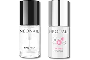 ‎NÉONAIL NÉONAIL Nagelvorbereitung Set – Nail Prep 7,2 ml & säurefreier Primer Vitamins 7,2 ml – Für langanhaltende Haftung und gepflegte Naturnägel
