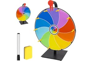 TGKYK Lucky Roulette, 30 cm pariserhjul med suddgummi och markör, 10 platser lyckohjulet, roulettehjulet för lotterispel, drickspel