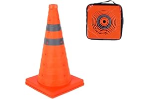 GUARDLEAD Faltbar Leitkegel Warnkegel Verkehrskegel faltbar Pylon Sicherheitskegel Mehrzweck-Popup-Reflektierender Sicherheitskegel (1, 18in(45cm))