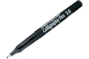 artline Ergoline Calligraphy - Bolígrafo (2,0 mm), color negro