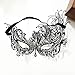Produktbild JIAO Halloween Metall Filigran Maskerade Maske Gürtel Bohrer ultradünne Hohl Dame Halbe Gesicht Sexy Prinzessin Maske Venedig Ball Bar Dance Party Cosplay Requisiten DE
