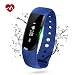 Produktbild Fitness Tracker Armbandes, Bluetooth-Herzfrequenzsensor Wasserdicht IP67 Activity Tracker Armbanduhr Band Smart Armband Schrittzähler Call MSM Reminder Schlaf Monitor für iPhone Android Smartphone