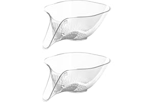 APUJENT Drain Basket for Kitchen Sink, 1/2 Pcs Multifunctional Drain Basket, Large Capacity Fruit Vegetable Washing Basket with Filter | Multifunctional Drainer Bowl Funnel for Kitchen Gadgets