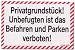 Produktbild Hinweisschild - Privatgrundstück Unbefugten ist das Befahren und Parken verboten - Privat Grund Grundstück Auto Unbefugt Befugt Schild Warnschild Warnzeichen Arbeitssicherheit Türschild Tür Kunststoff Kunststoffschild Geschenk Geburtstag