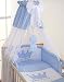 Baby's Prince-Themed Bed Surround in Blue 120 x 60cm or 140 x 70cm