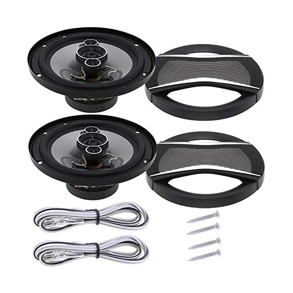Casinlog 6 Zoll Auto Lautsprecher Auto Subwoofer HiFi Koaxial Lautsprecher Auto Heck/Vorder Tür Tonfrequenz Musik Stereo Koaxial Lautsprecher
