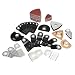 Produktbild KKmoon 100pcs Oszillierwerkzeug Zubehör, HCS HSS SS Schleifblätter Sägeblätter Schaber aus Edelstahl für Dremel Makita Bosch Rockwell Sonicrafter Worx Multifunktionswerkzeug,nicht geeignet für Bosch PMF Modell und Fein Multimaster Makita Bosch.