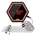 Produktbild Inkbird Barbeque Fleisch Thermometer Digitale Bluetooth BBQ Raucher Funk-Grillthermometer Timer mit Temperaturfühlern für Ofen Kochen Outdoor Grill (Orange thermometer+6 Temperaturfühlern)